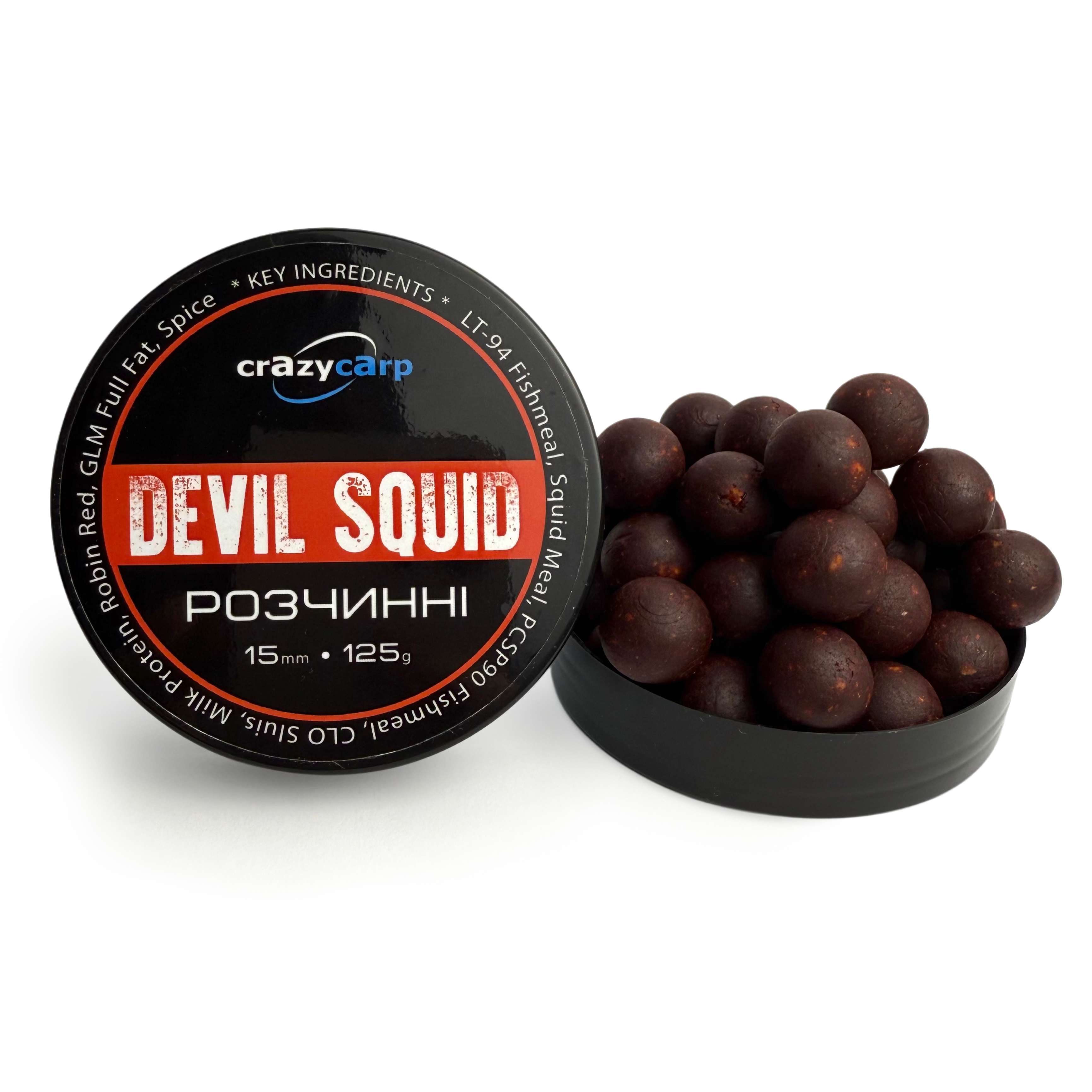 ルアー・フライ POP-X(SP-C)No.500 DEVILS RHYME Devil Squid: Hookbaits (розчинні) - 15 мм - Devil Squid: Hookbaits