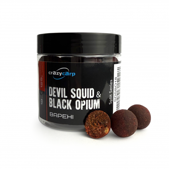 Devil Squid & Black Opium: Split Hookbaits (варені) - 18 мм